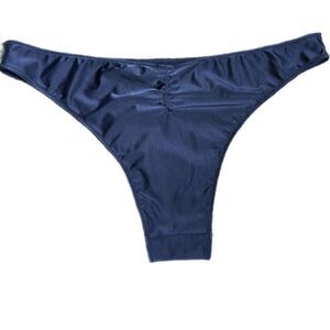 Victoria’s Secret Dream Angels Supersoft Satiny ruched back Itsy panty blue L